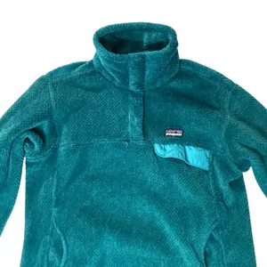 Patagonia‎ Re Tool Snap T Fleece Women M Green Blue Polartec Pullover thumbnail 2