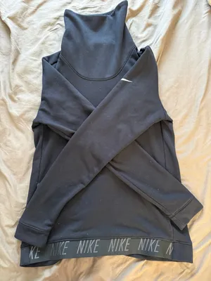 Nike Black Long Sleeve Funnel Neck Top thumbnail 4