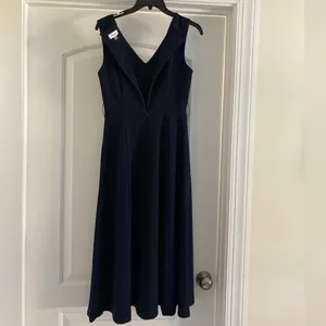 Calvin Klein Navy Midi Dress thumbnail 3