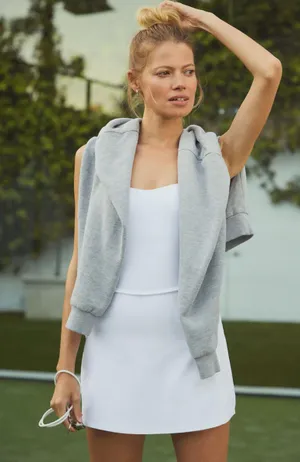 Alo Alosoft Courtside Tennis Dress White L thumbnail 16