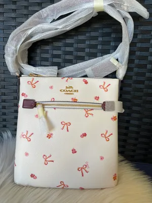 Coach NWT Mini Rowan File Bag With Bow Print CN768 thumbnail 1