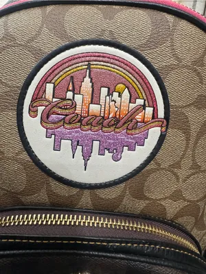Coach Court Limited Edition Blocked Signature Canvas Leather Mini Backpack thumbnail 4