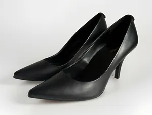 Michael Kors Alina Flex Leather Pumps Women's 7M Black Pointed Toe Heels thumbnail 1