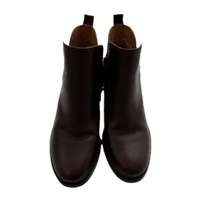 Earth Women’s 6.5‎ Marisole Block Heel Slip On Zipper Brown Leather Ankle Boots thumbnail 5