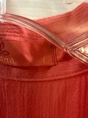 prAna Women's Coral Short Sleeve Button-Up Blouse, Size Large thumbnail 4