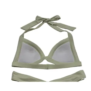 Victoria’s Secret PINK Triangle Push Up Bikini Light Mint Sage Green Size XS thumbnail 6