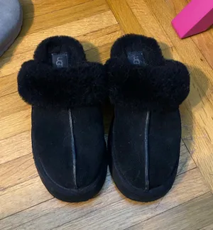 UGG Disquette Platform Slippers Black thumbnail 3