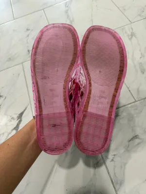 Pink Jelly Mules Size 9 thumbnail 4