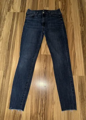 Women's GAP Women's 6 28 Denim High‎ Rise Skinny Dark Blue Jeans thumbnail 1