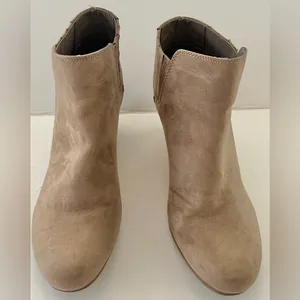 Dolce Vida for Target Tan/Brown Faux Suede Wedged Ankle Boots thumbnail 2