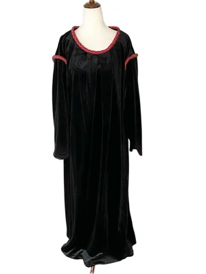 VINTAGE GILEAD Goth Velvet Maxi Dress thumbnail 2