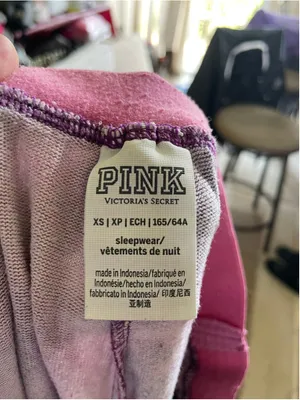 Women's PINK Victoria's Secret Tie-Dye Pajama Pants XS Pink Black thumbnail 2