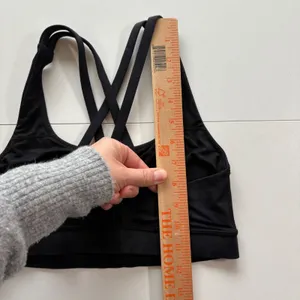 Lululemon Black Strappy Back Sports Bra Women's Size 4 Workout Yoga Athletic‎ thumbnail 5