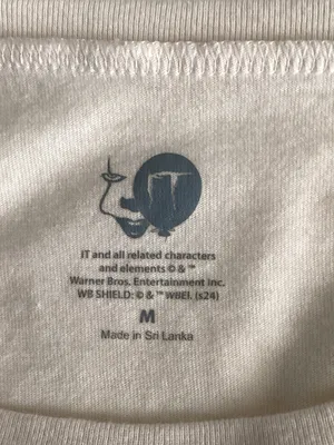 Warner Bros. Cream IT Pennywise T-Shirt Halloween thumbnail 3