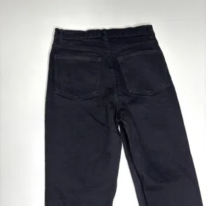 Reformation Liza Slit Hem Ultra High Rise Straight Long Black Jeans 26 thumbnail 12