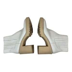 Dolce‎ Vita Cache H20 Ankle Boots 11 Ivory Elastic Sides Block Heel Slip On thumbnail 7