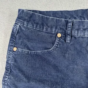Gap Cutoff Corduroy Shorts Womens 10‎ Blue Stretch Raw Hem 3.5 Inseam Casual thumbnail 2