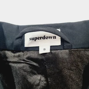 Superdown Joan Belted Blazer Dress in Black Small thumbnail 8
