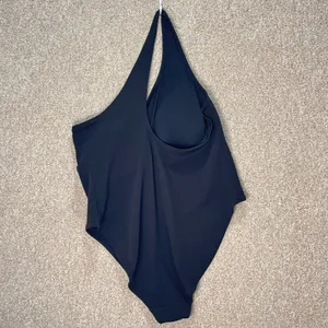 Old Navy black swimsuit one‎ piece crinkly size 3X removable pads clean crotch thumbnail 4