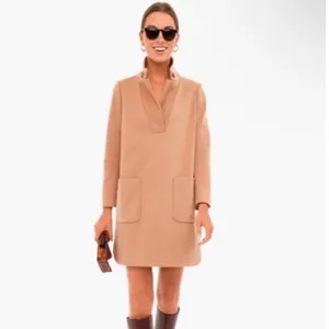 Tuckernuck Emerson coat dress Size Medium Tan Elbow Patch thumbnail 2