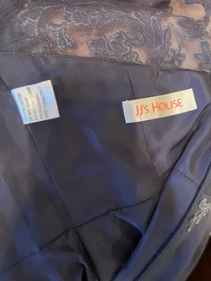 JJ's House Fancy formal gray evening bridesmaid wedding guest dress thumbnail 5