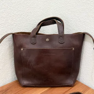 PLG PORTLAND Leather Goods “Almost Perfect” Mini Crossbody Tote Bag thumbnail 1
