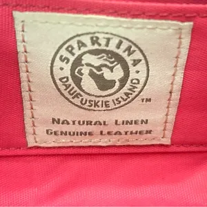 Spartina Linen and Leather Bag in Pink thumbnail 2
