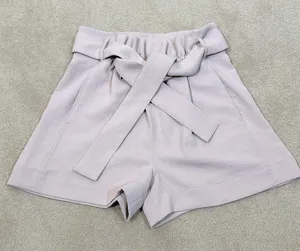 Wilfred Aritzia Paperbag Shorts Coquette High Rise Pink Purple Crepe Women 2 thumbnail 1