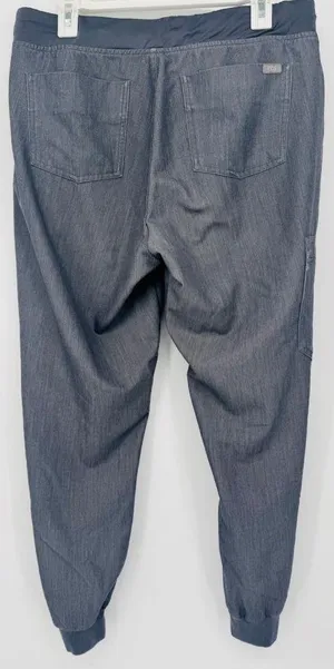 Figs Technical Collection Zamora Jogger Scrub Pants Graphite Gray Teal L thumbnail 2
