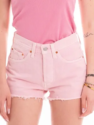 Levi’s 501 Original Fit Pink Rigid Denim High Rise Jean Cutoff Shorts size 30 thumbnail 1