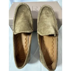 SARTO Franco Sarto Women's A. Gina Moc Toe Classic Loafer Tan Suede Sz 6M thumbnail 4