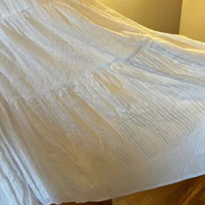 Lulus White Sleeveless Tiered Dress Boho Sexy Prairie Cottagecore Large FLAWS thumbnail 2