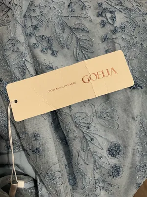 NWT Goelia Blue See-Through Mess Embroidered Dress Size 4 (Small) thumbnail 6