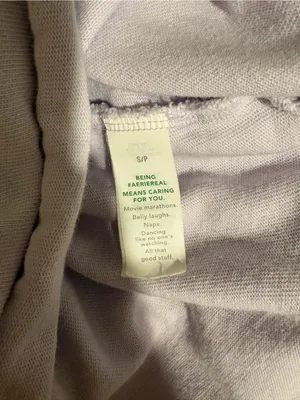 aerie Lavender Cropped 100% Cotton Polo with White Collar 💜 thumbnail 6