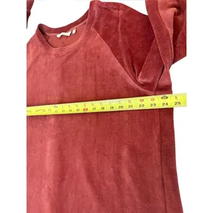 Soft Surroundings Caroline Corduroy Rust Orange Long Sleeve Top Womens Size 1X thumbnail 6