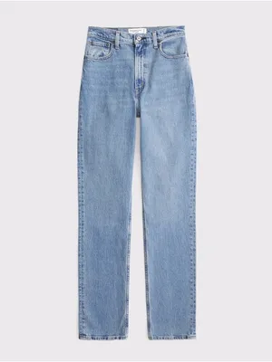 Abercrombie & Fitch The 90s Straight Ultra High Rise Jean Size 27 (4 Long) NWT thumbnail 8