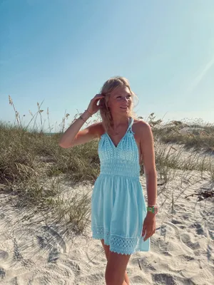 Cute blue sundress thumbnail 2