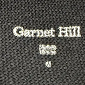 Garnet Hill Brianna Faux Wrap Knit‎ Dress Womens Size M Black Surplice Feminine thumbnail 11