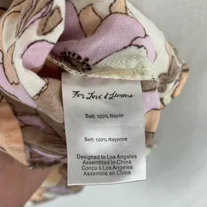 For Love And Lemons Renata Tank Top Tan Floral XS thumbnail 4