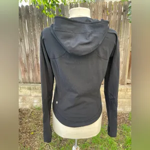 Lululemon Black Zip-Up Hoodie yoga outdoor classic hiking Pilates Small thumbnail 2