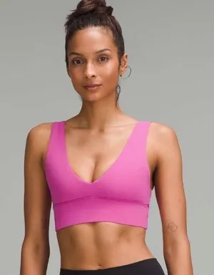 Lululemon Align V-Neck Bra Size 14 Pow Pink Yoga Pilates Barre Buttery Soft EUC thumbnail 1