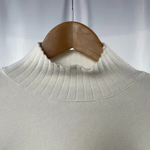 Zara Soft High‎ Neck Sweater in Ivory Size Small thumbnail 7