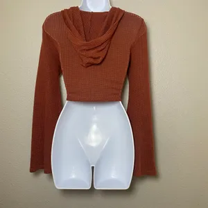 Earthbound Orange Bolero Cardigan Small Fairycore Fairy Grunge Knit Autumn Fall thumbnail 2