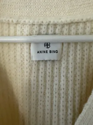 Anine Bing Maxwell Cardigan Size Large Wool Oversized thumbnail 4