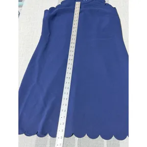 Maison Jules Navy Blue Scalloped Halter A-Line Dress Womens Size Medium M thumbnail 2