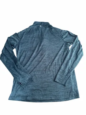 Reebok Women's Space Dye Blue 1/4 Zip Long Sleeve Pullover Activewear Top Size M thumbnail 5