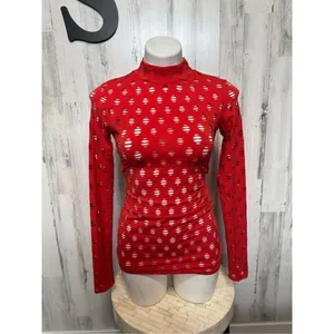 Red long sleeve top Red thumbnail 6