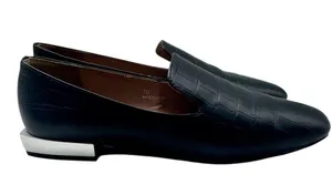 Linea Paolo Missy Black Leather Slip On Square Toe Loafers Women’s Size 7 thumbnail 2