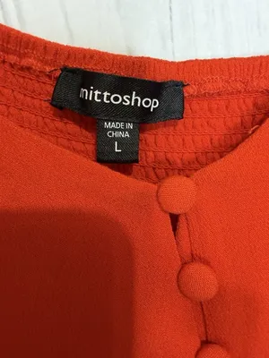 Mittoshop Sleeveless Pleated Maxi Sundress Sz L Spaghetti Straps Orange thumbnail 9