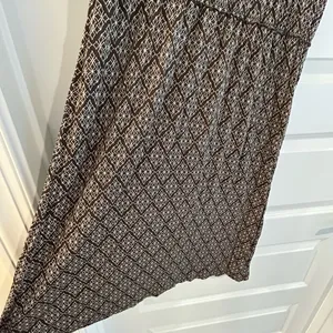 Loft Sun Dress Brown White Geometric Print Size 4 thumbnail 11